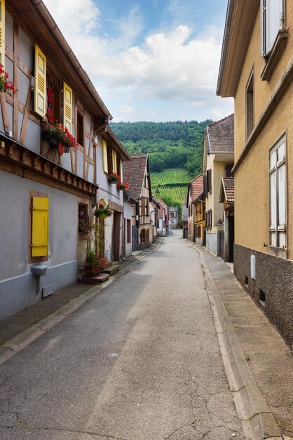 Calles de la ciudad Obernai Alsacia