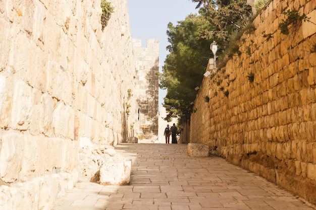 Calles de la ciudad vieja de Jerusalén