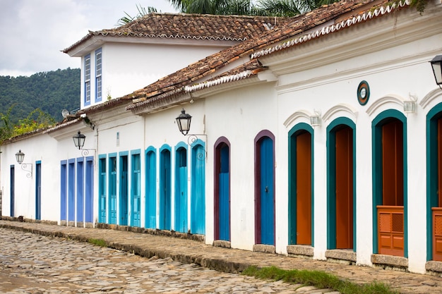 Calles de la famosa ciudad histórica de Paraty, Brasil