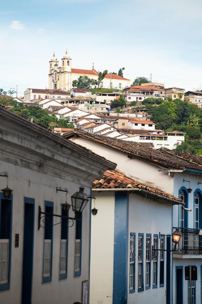 Calles de la histórica ciudad de Ouro Preto Brasil