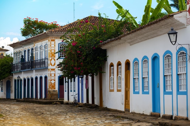 Calles de la histórica ciudad de Paraty Brasil