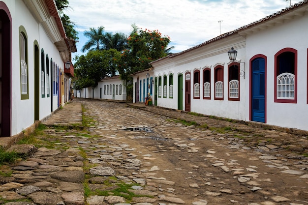 Calles de la histórica ciudad de Paraty Brasil