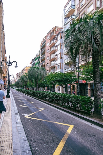 calles en el histórico casco antiguo de Zaragoza España