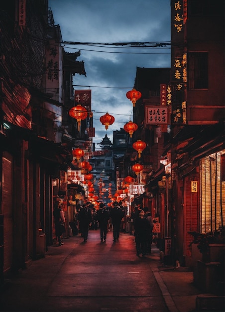 calles oscuras de Chinatown