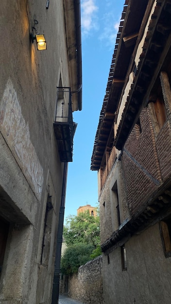 Calles de Pedraza en Segovia, Castilla y León, España. Pedraza, villa medieval amurallada