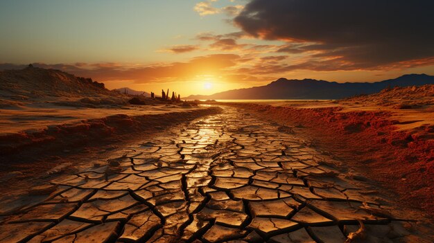 El calor abrasador en los desiertos calurosos