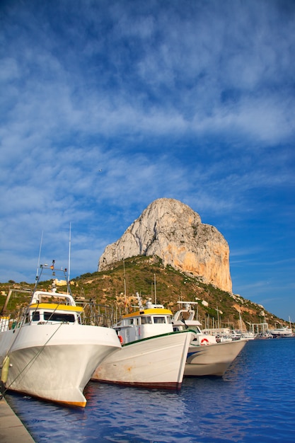 Calpe em alicante com penon ifach mountain