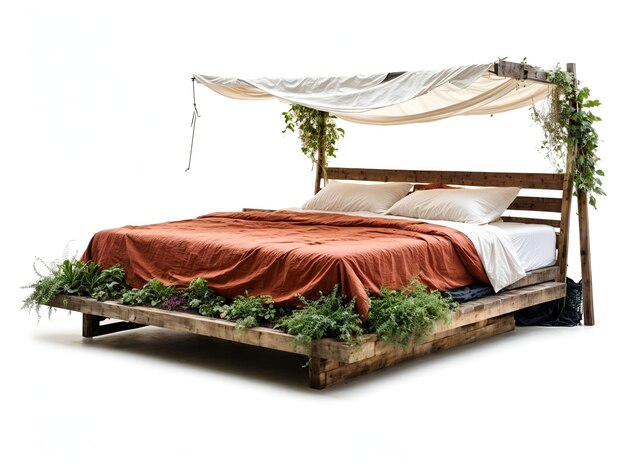 Cama de dossel de jardim