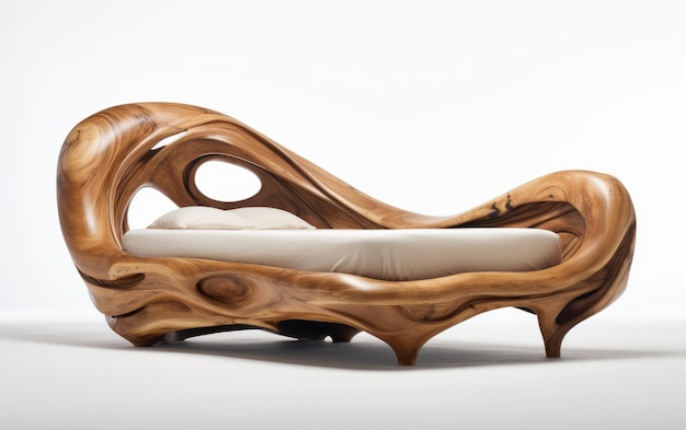 Foto cama de madera única la mejor cama de madera