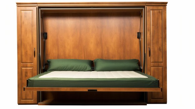 Cama Murphy de estilo esmeralda y ámbar con cama plegable oculta