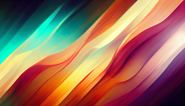 Camadas de fundo de mistura de arco-íris abstrato gradiente design de fundo colorido formas ilustração 3d