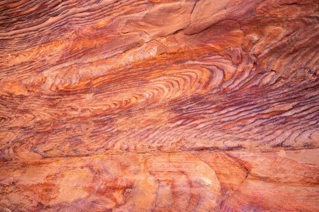 Camadas de pedra vermelha