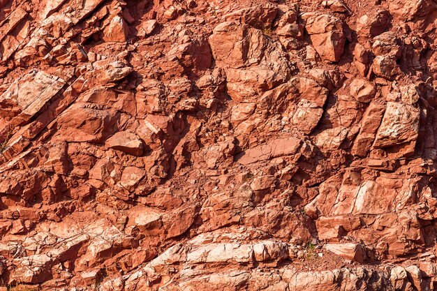 Camadas de rocha vermelha, fundo de camadas de rocha geológica