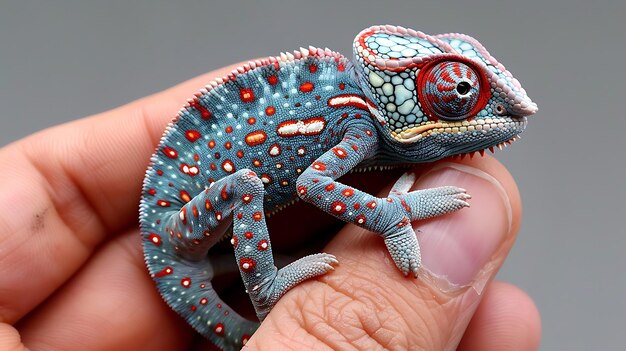 El camaleón es un notable reptil que puede cambiar el color de su piel para camuflarse