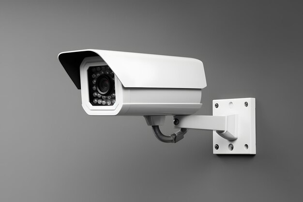 Foto cámara cctv en ciudad inteligente cámaras de seguridad de videovigilancia realistas