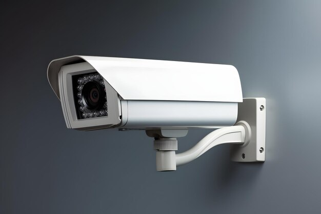 Foto cámara de cctv en la ciudad inteligente cámaras de seguridad de videovigilancia realistas