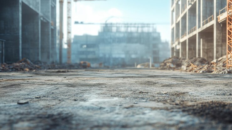 Câmara de Construção Abandonada com Progresso Parado