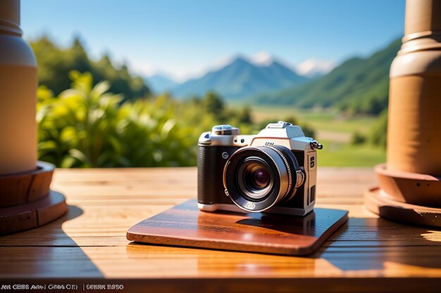 Cámara Grabadora de video Fotografía Equipo profesional Fondo de pantalla Ilustración de fondo