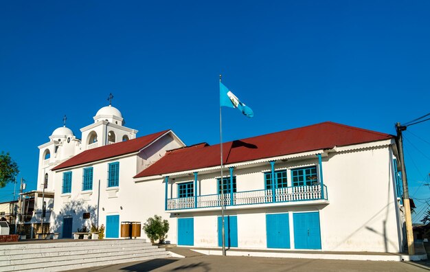 Foto câmara municipal de flores em peten, guatemala