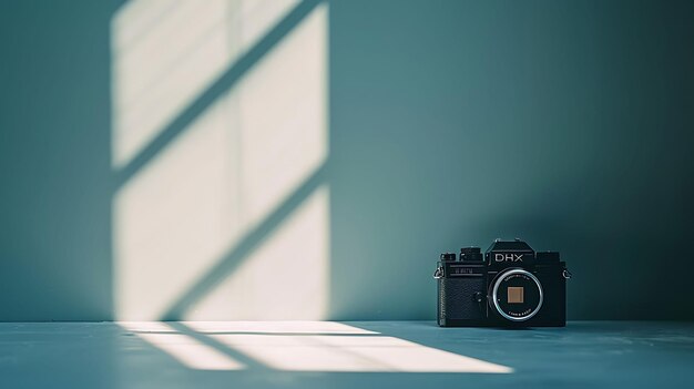 Foto una cámara negra con la palabra canon en el frente