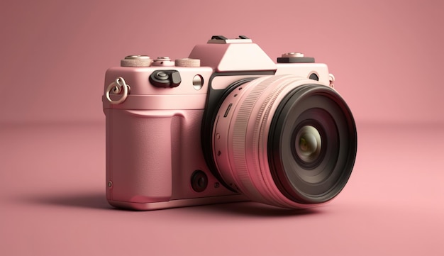 una cámara rosa