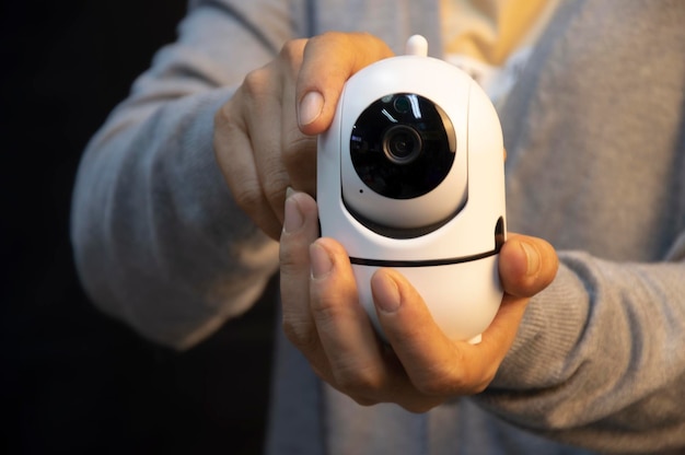 La cámara de seguridad inalámbrica wifi IP admite sistemas de seguridad de tecnología de instalación de Internet aplicaciones para el hogar inteligentex9 | Foto Premium