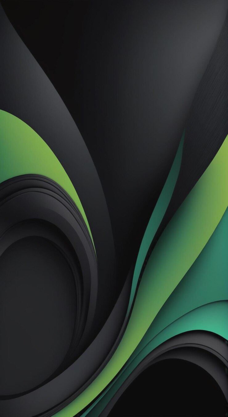 una cámara verde y negra con un diseño verde y negro