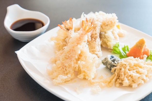 camarão frito (tempura)