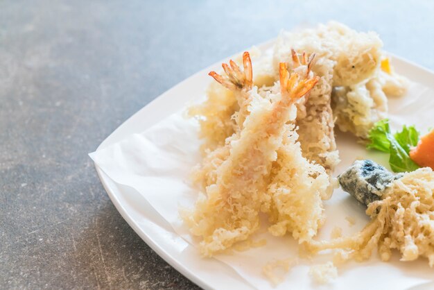 camarão frito (tempura)