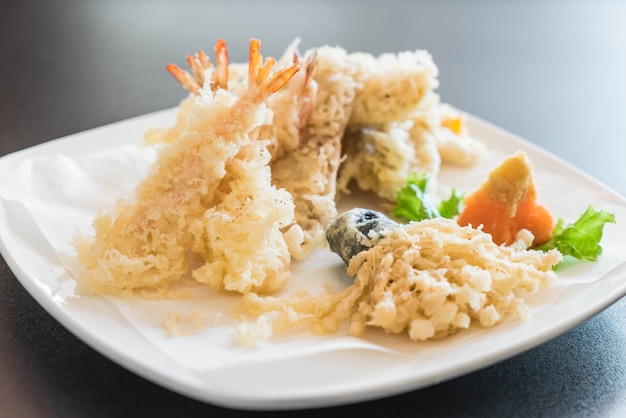 camarão frito (tempura)