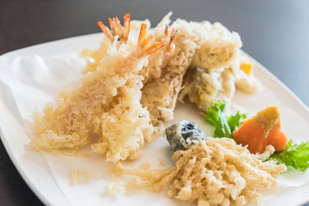 camarão frito (tempura)