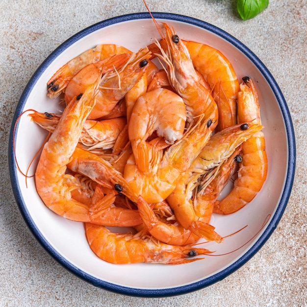 camarão salada camarão frutos do mar refeição saudável comida lanche na mesa cópia espaço fundo de comida