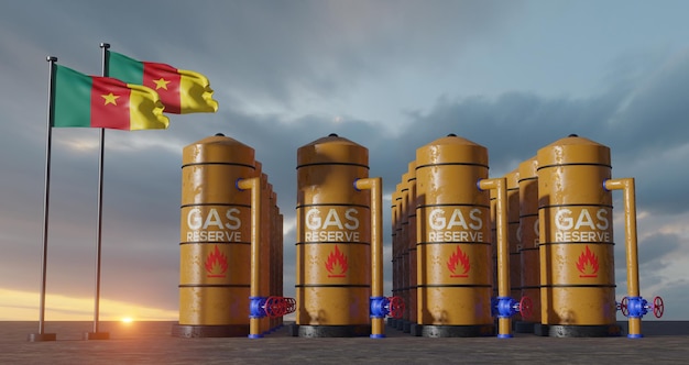 Camarões reserva de gás Camarões Reservatório de armazenamento de gás Tanque de gás natural