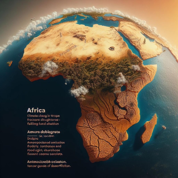 cambio climático en África sequía degradación del medio ambiente