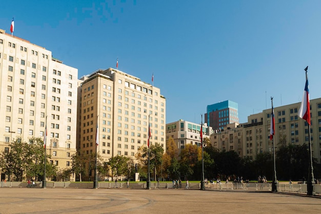 Cambio de Guardia en el Palacio de La Moneda en Santiago de Chile