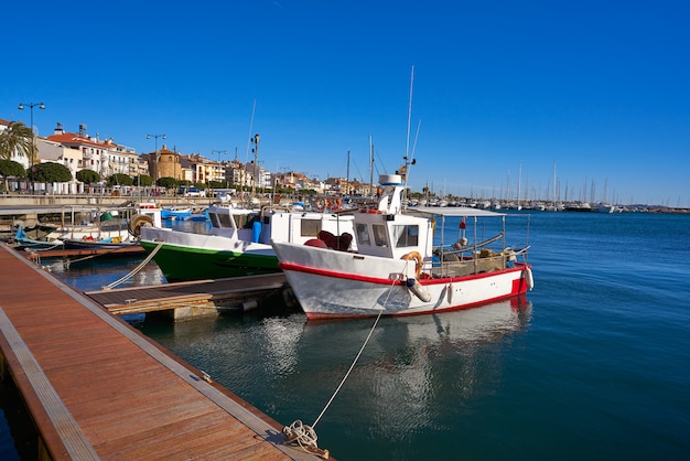 Cambrils Hafenhafen in Tarragona Katalonien