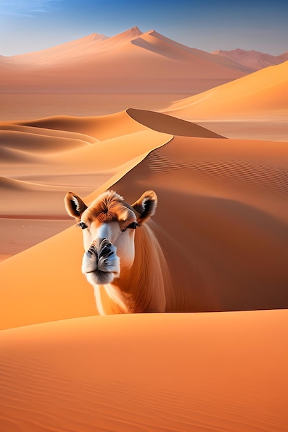 camello en el desierto