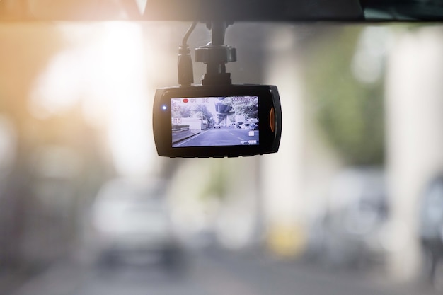 Câmera de registro de carro CCTV no carro