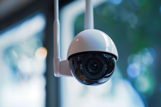 Câmera de segurança sem fios doméstica inteligente para monitoramento e segurança