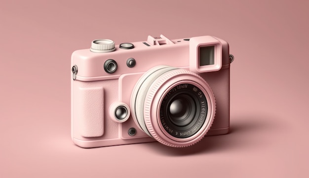 câmera rosa