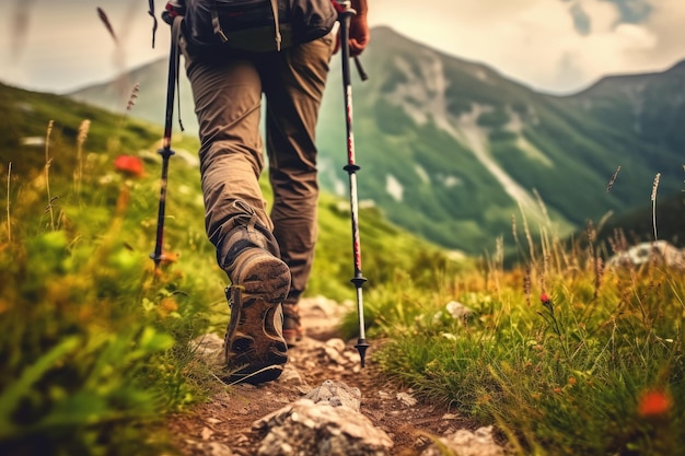 Caminata por las montañas de los Cárpatos