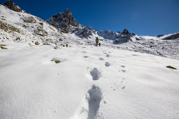 Caminata en las montañas Kackar en el este de Turquía, temporada de otoño.