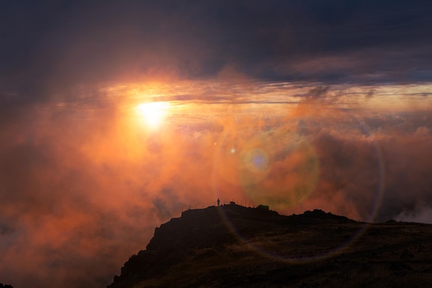 Caminata en las montañas de Madeira