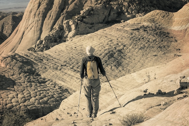 Caminata en las montañas de Utah