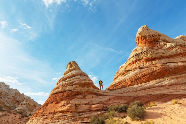 Caminata en las montañas de Utah