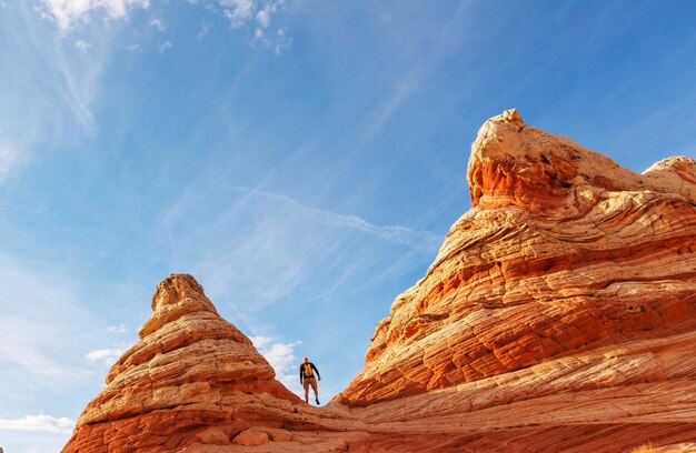 Caminata en las montañas de Utah