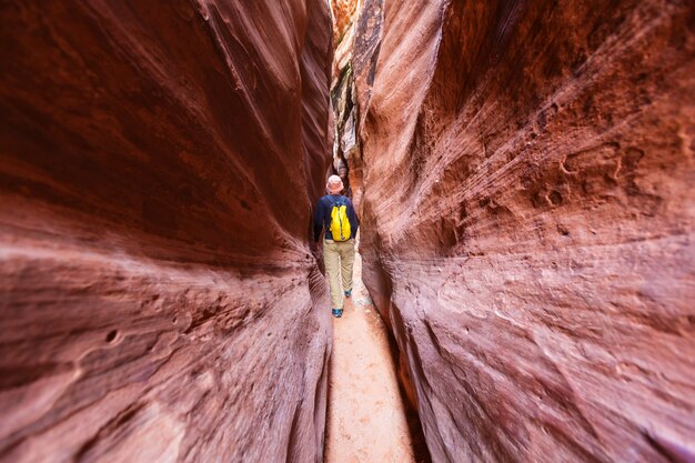 Caminata en las montañas de Utah