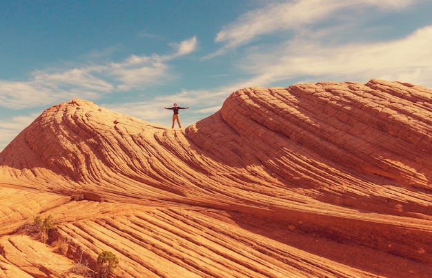 Caminata en las montañas de Utah