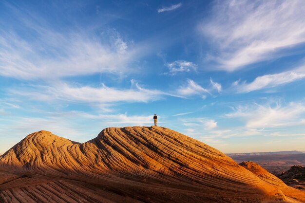 Caminata en las montañas de Utah