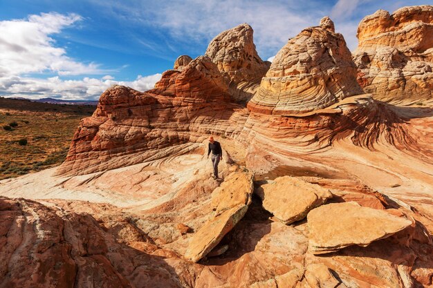 Caminata en las montañas de Utah